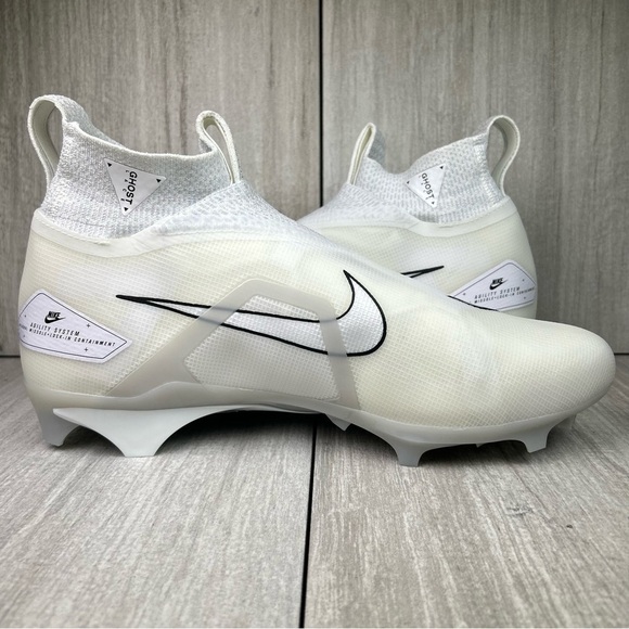 NEW Nike Alpha Menace Elite 3 White Football Cleat dm1792-109 Men’s Size 12.5 - Picture 4 of 10